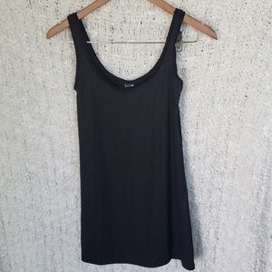 90s black tank top slip mini dress xs fairy cottagecore